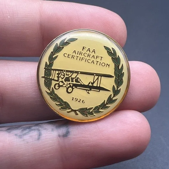 FAA Aircraft Certification 1926 Airplane‎ Lapel Hat Pin