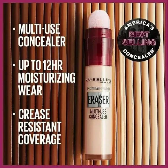 Maybelline Instant Age Rewind Instant Eraser Multi Use Concealer, 0.2 fl oz