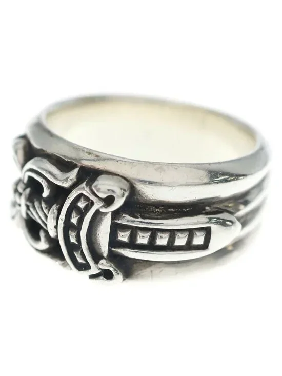 Chrome Hearts Dagger Ring Silver