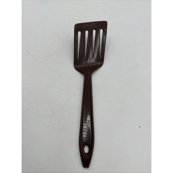 Vintage Lopol Hutzler No 717 Plastic Slotted Spatula Brown