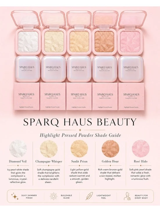 Sparq Haus Beauty Highlight Pressed Powder - Diamond Veil
