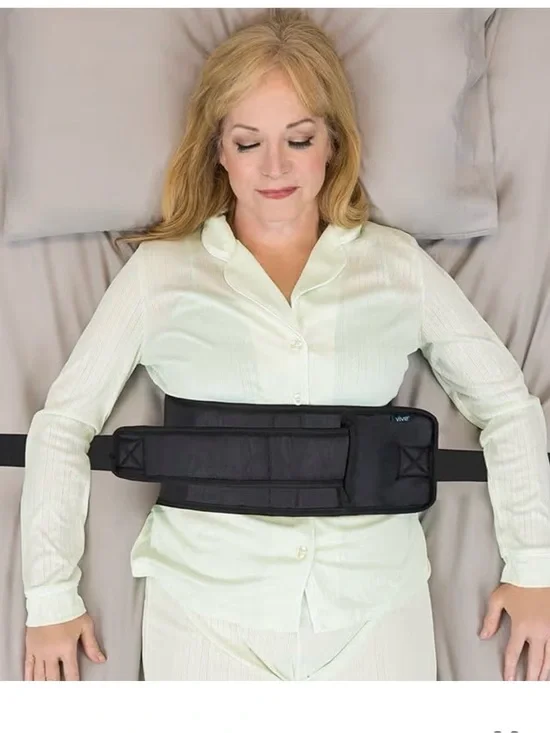 Adjustable Black Bed Rail Restraint Belt