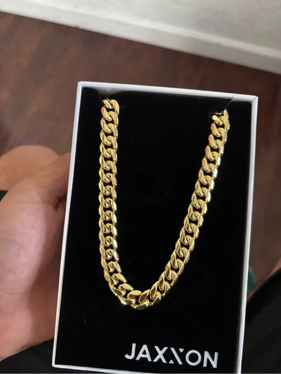 Gold Cuban Link Chain Necklace - Men Accessories