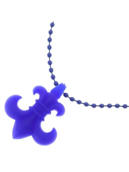Chrome Hearts Rubber BS Fluer BS Flare Necklace Silicone Blue