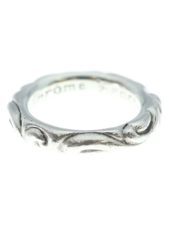 Chrome Hearts Scrl Band Scroll Ring Silver