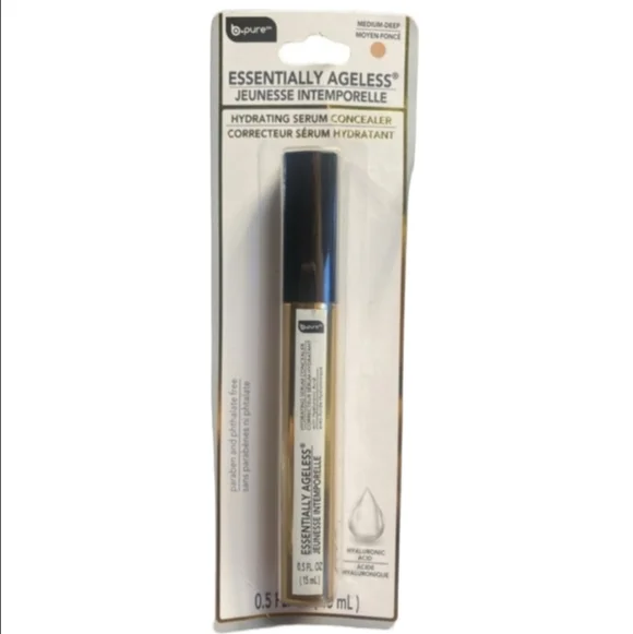 B.pure Essentially Ageless Hydrating Serum Concealer Medium-Deep .05 Oz