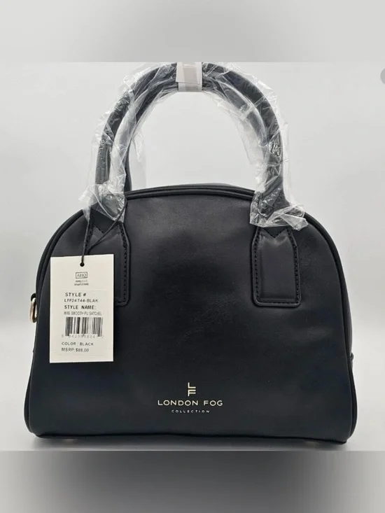 London Fog Black Dome Satchel