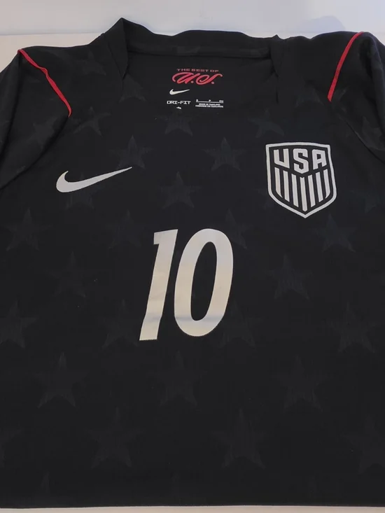 Nike USA Men's National Team Soccer Jersey, Christian Pulisic #10, Away, S, Navy