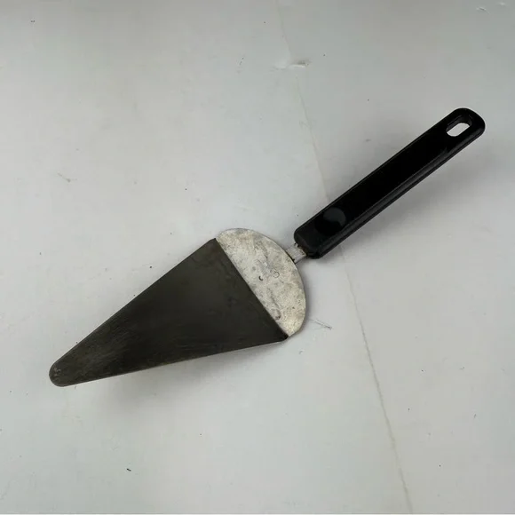 Vintage Ekco Pie Server Stainless Steel with Black Plastic Handle SEE ALL PICS