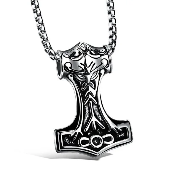 ❤️Thor's Hammer Pendant Necklace for women/men, N90201P136
