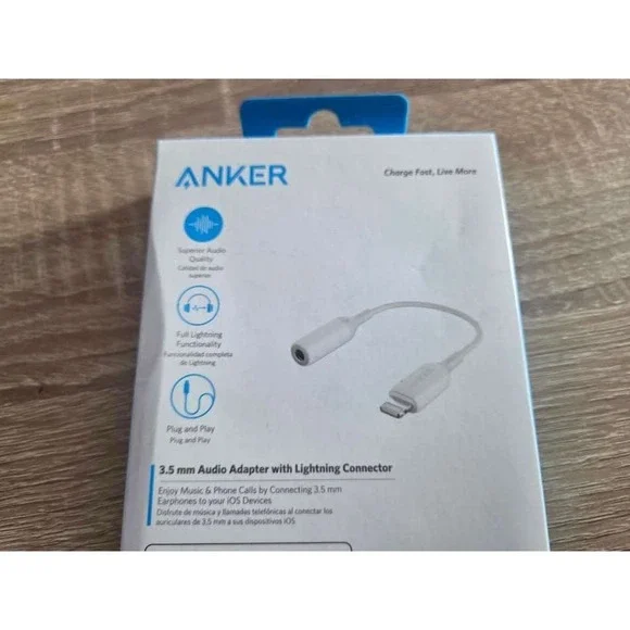 ANKER 3.5mm‎ Audio Adapter with Lightning Connector for iPhone iPod iPad