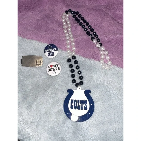 Colts NFL Pins, Anson Money Clip, Necklace Memorabilia