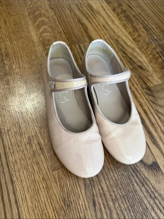 Girls Patent Mary Jane Dress Shoes - Nude Pink