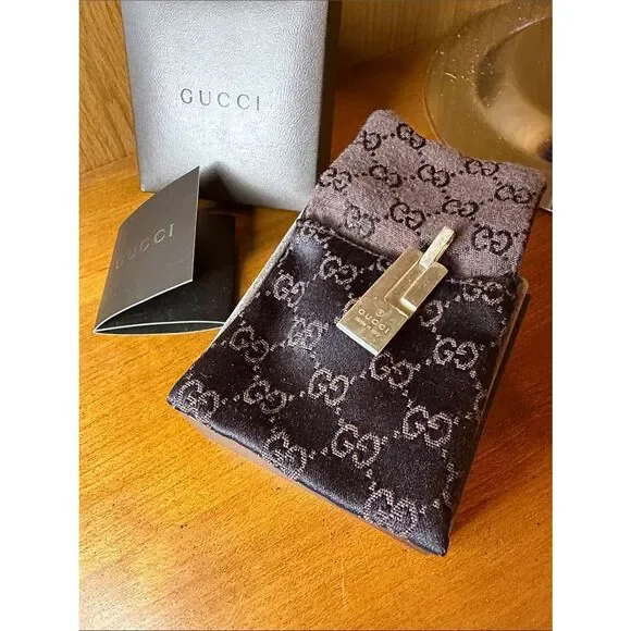 Gucci Necklace Charm 925 Silver with Original Dustbag, Papers, and box