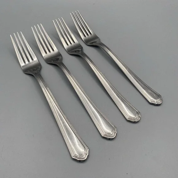 Lenox ARCHWAY Dinner‎ Forks 4pcs Stainless Flatware Replacement 18/10