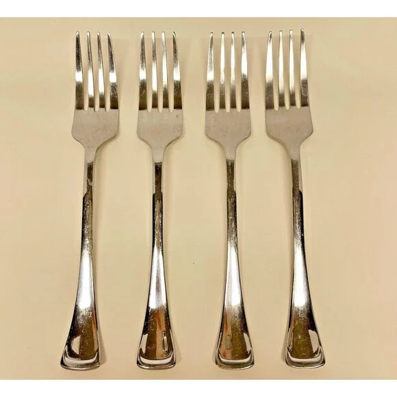 Oneida Silver Emma Mirror Stainless Steel Flatware set (4) 8