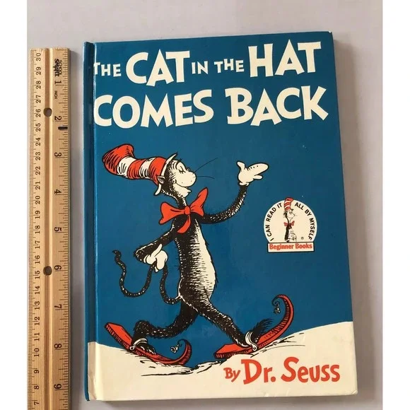 Dr. Seuss The Cat In The Hat Comes Back HB 1958/1986 Early Print‎ VTG