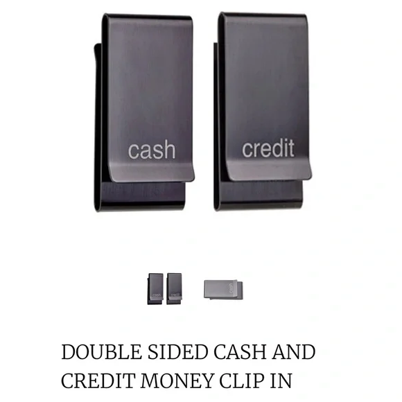 NWT- Men in Cities- Metal Double‎ Sided Cash and Credit Money Clip