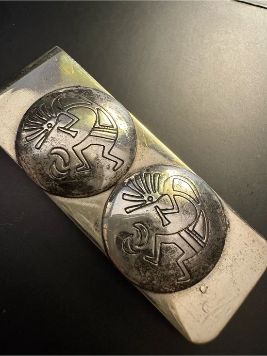 Vintage Merle House Sterling Silver Kokopelli Money Clip