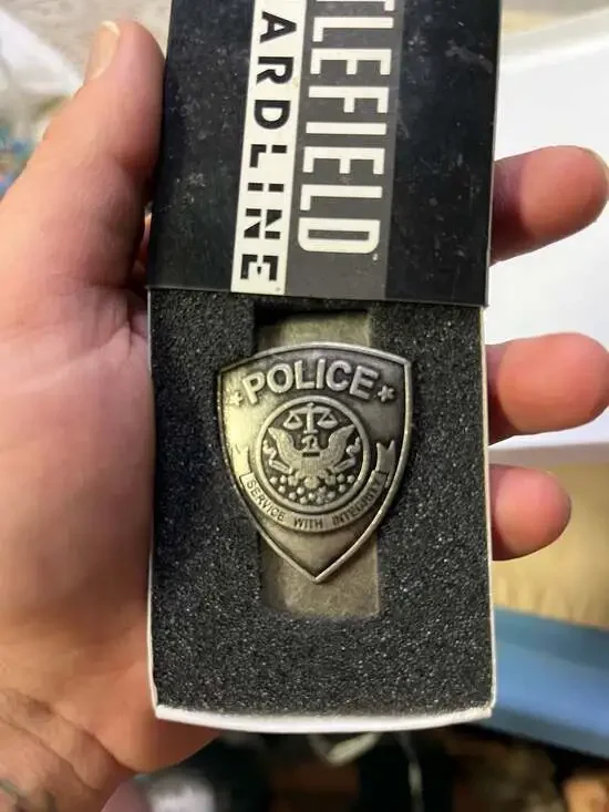Battlefield Hardline Police Badge Promotional Pewter Money Clip