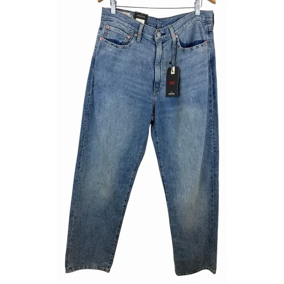 Levi Premium 568 LOOSE 34X32‎ Lightweight Denim X Linen Baggy Barrel Jeans NWT