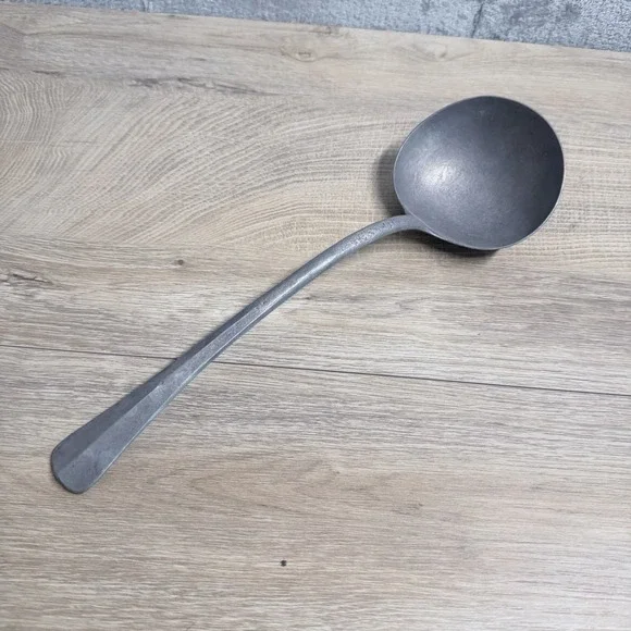 Vintage Made In Ghana Handcrafted Soup Ladle Rustic Primitive Kitchen Decor‎