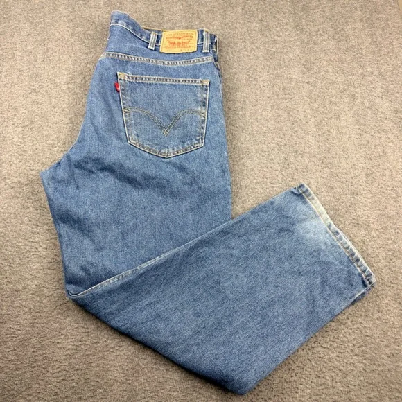 Levi's 550 Relaxed Fit Men's Jeans 38x30 Medium Wash‎ Blue Denim 550-0216