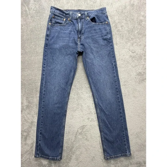 Levis 505 Jeans Mens‎ Measured 32x31 Blue Straight Leg Medium Wash Denim