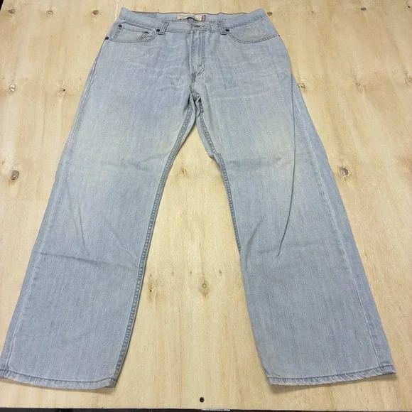 Y2K Baggy Levis 559 Jeans Mens 34x30 Light Wash Denim Relaxed Straight Pants