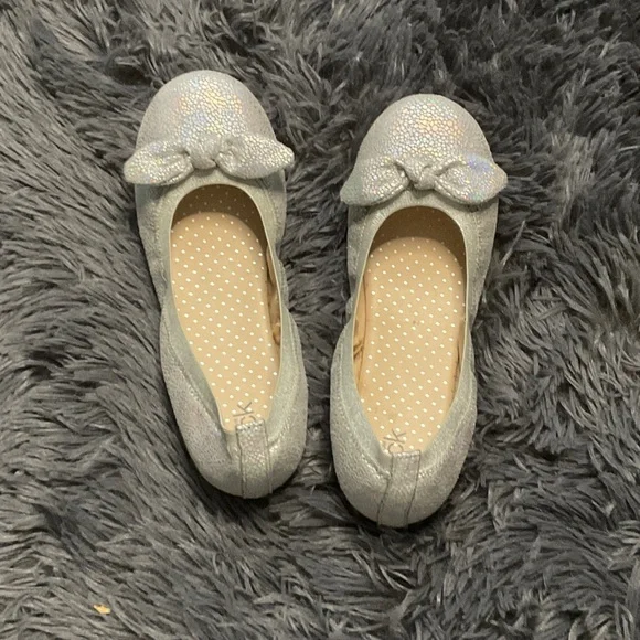 Nordstrom Rack Kids Remma Shimmer Ballet Flats NEW!