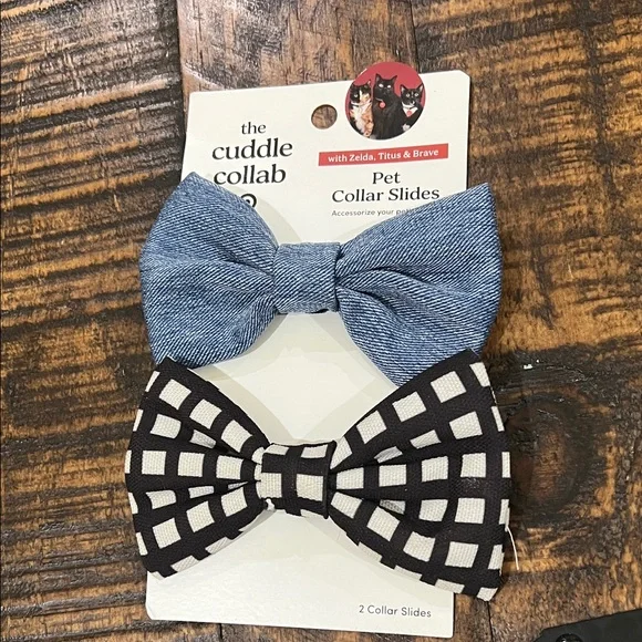 Blue and Black Pet Collar Slides