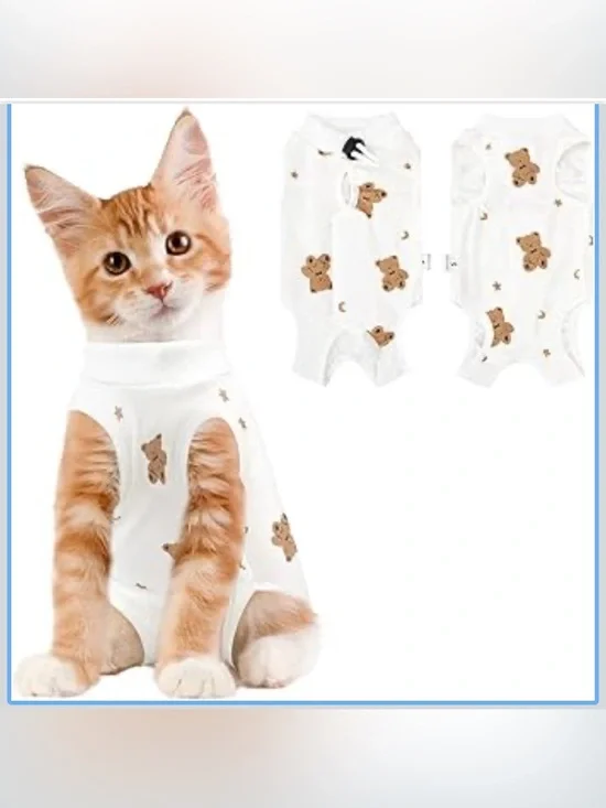 Cat Recovery Suit Female, For Abdominal Wounds or Skin Diseases