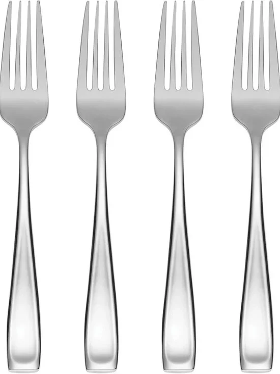 Stainless Steel Salad Forks Set of 4 | Durable & Elegant Dining Utensils