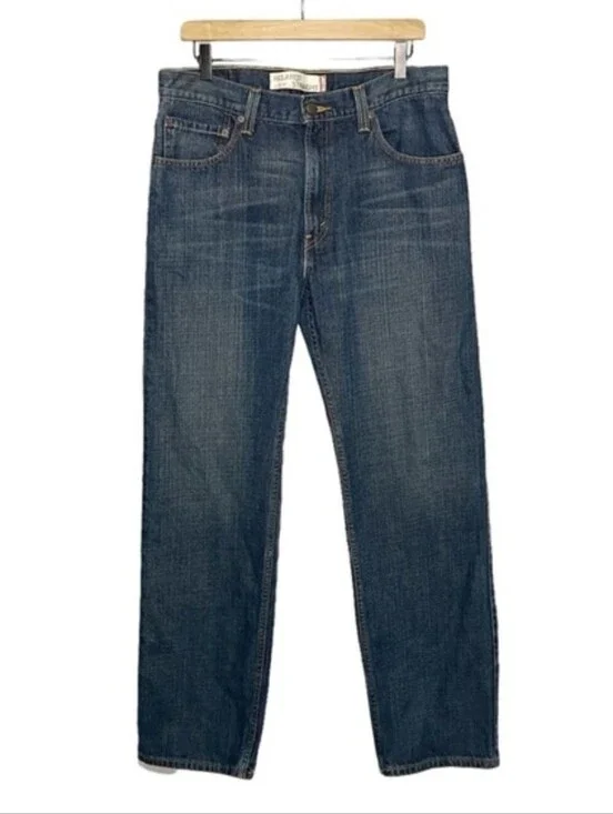 Levi's 559 Relaxed Straight Jeans in Dark Wash Blue 34 x 30
