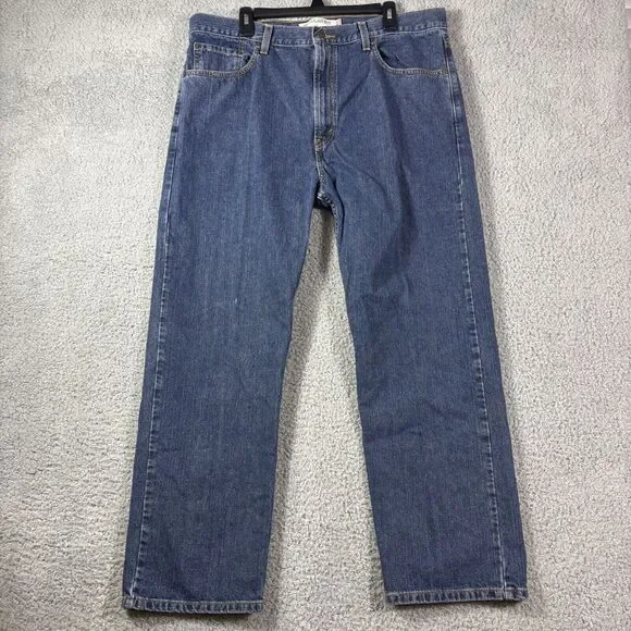 Levi's Regular Fit 40x30 Classic Blue Denim Jeans 505 Straight Leg Casual Wear‎