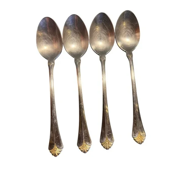 Towle Santa‎ Barbara Gold Accent 18/8 Stainless Tablespoon Set of 4 Korea