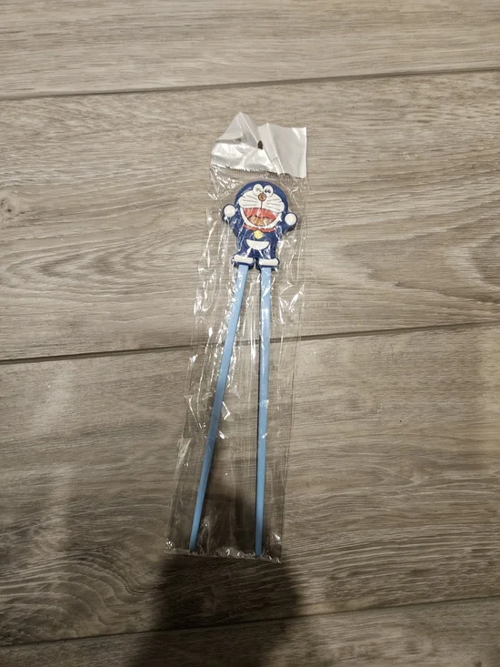 Doraemon Kids Training Chopsticks - Light Blue