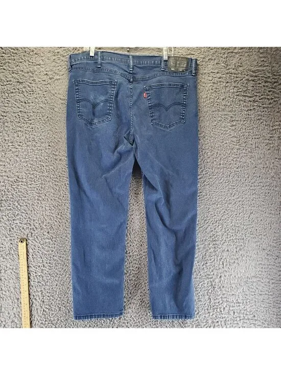 Levis Jeans Mens 40x32 Blue 541 Athletic Fit Mid Rise Stretch Denim *Read*