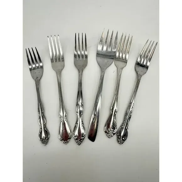 Vintage Mismatched Forks Lot Of 6 Jewelry Making Crafts Wind Chime Supply