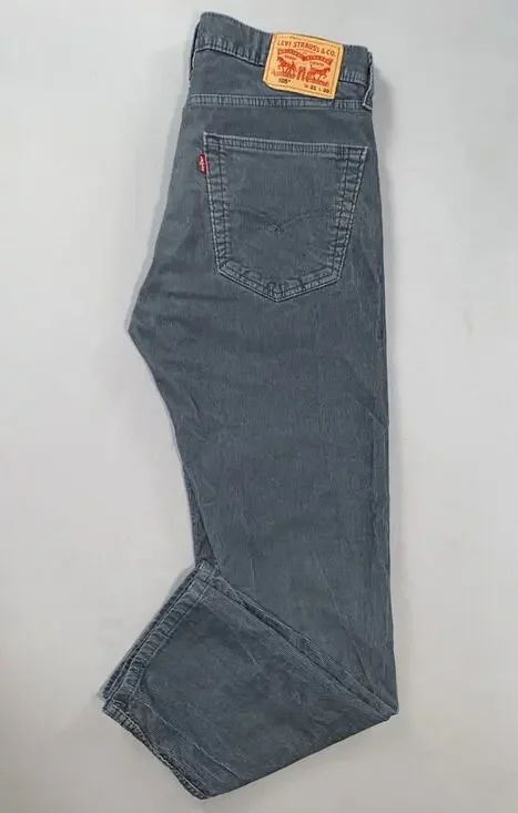 Levi's 505 Regular Straight 5-Pocket Corduroy Jeans. Perfectly Faded, 31X28.5.
