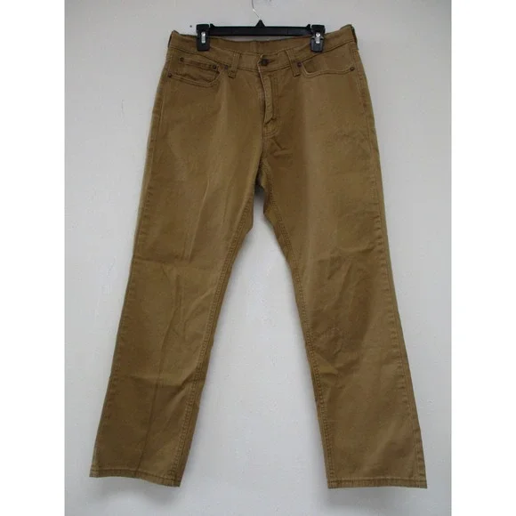 Levi's 541 Athletic Taper Pants Mens 33x30 Brown Khaki Utility Workwear Stretch