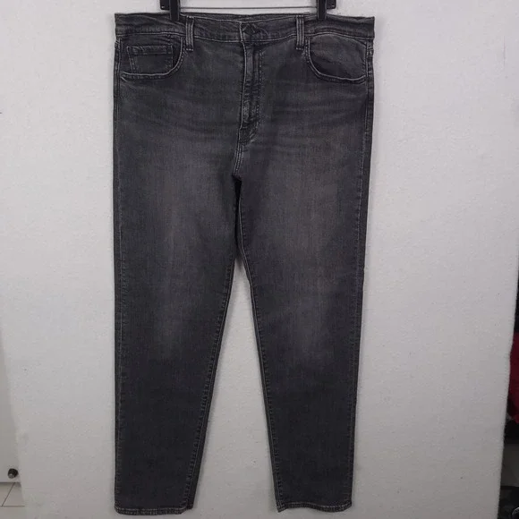 Levi's 512 Slim Taper Jeans Mens 40x34 Black Premium Denim