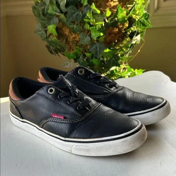 Levi's Black and Brown Men's Sneakers