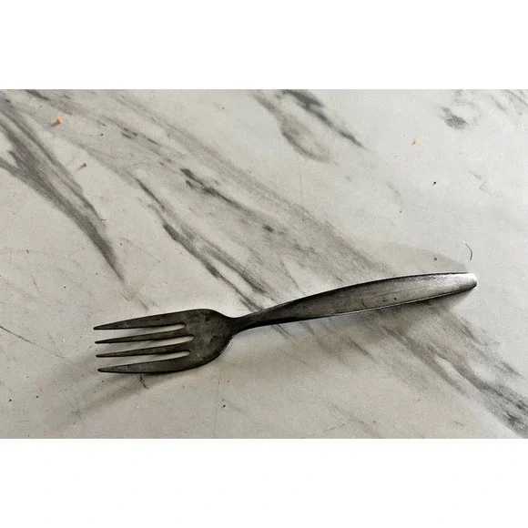 Vintage N.S. Co. Japan Portrait Salad Cocktail Fork Stainless Steel 6