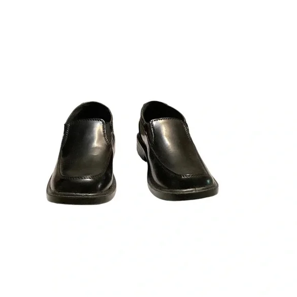 Deer Stags shoes Boys SZ 1M slip on black dress up holiday party  NWOB