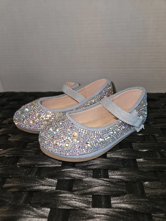 Link Girls Sparkle Mary Jane Dress Shoes - Silver