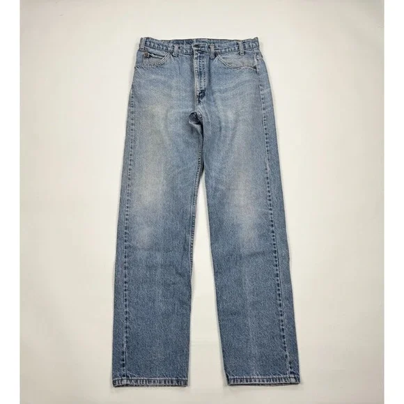 Levis 505 Vtg 90s Orange Tab Straight‎ Leg Jeans Mens 34 x 34 Cotton 5-Pockets