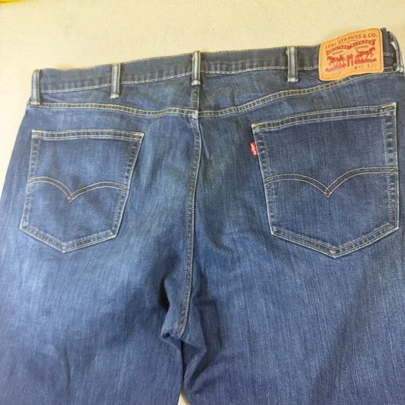 Levis 559 Relaxed Straight Jeans Mens 42x32 Blue Medium Wash Denim Pants