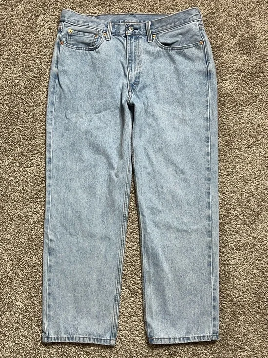 Levi's 550 Relaxed Fit Light Stonewash Denim Jeans Size 36x30 Casual Dad Jeans