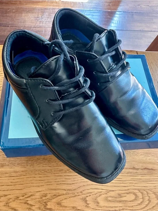Boy’s Black Lace-Up Dress Shoes
